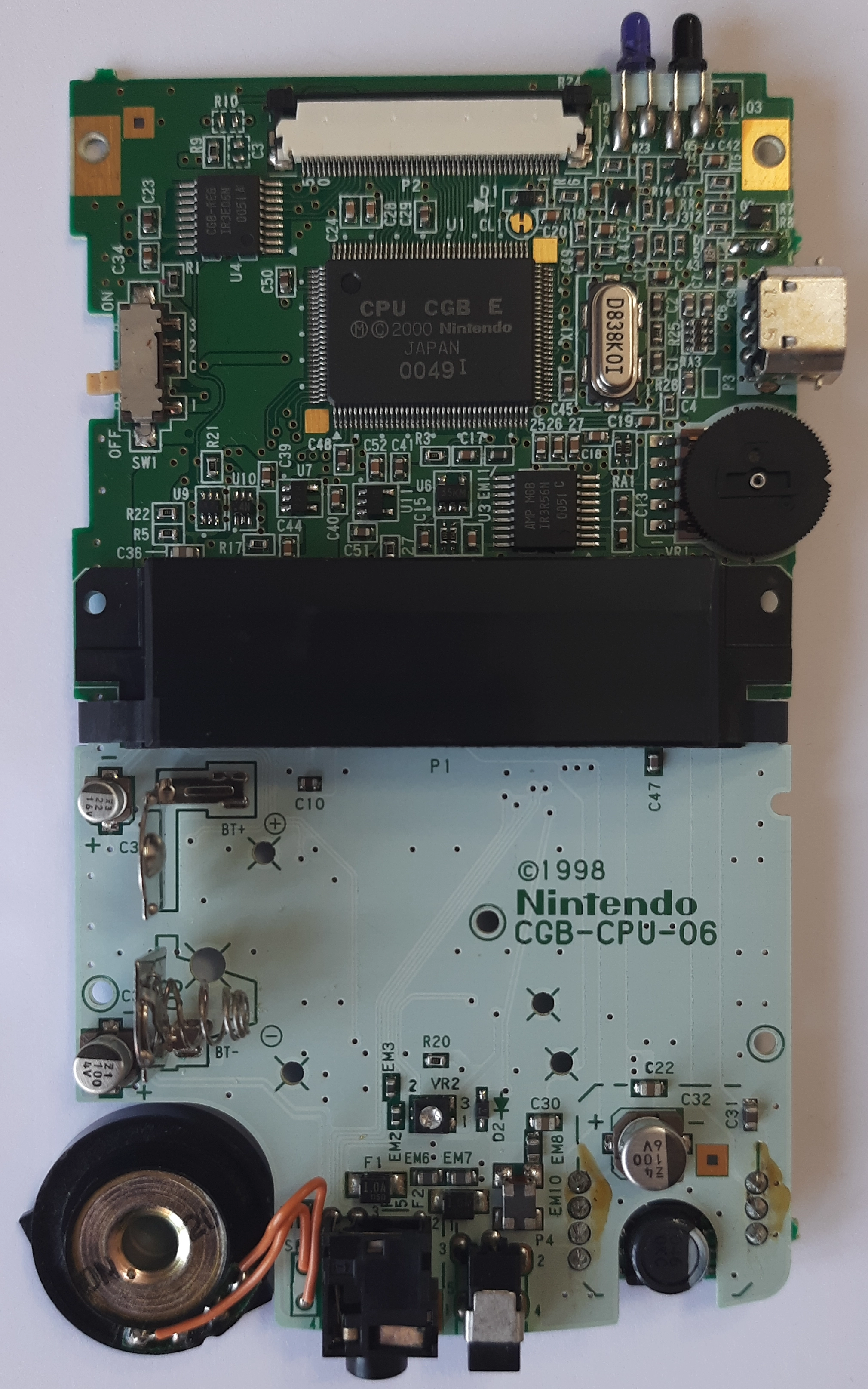 Board of a Game Boy Color, revision 06. Board of a Game Boy Color, revision 06.