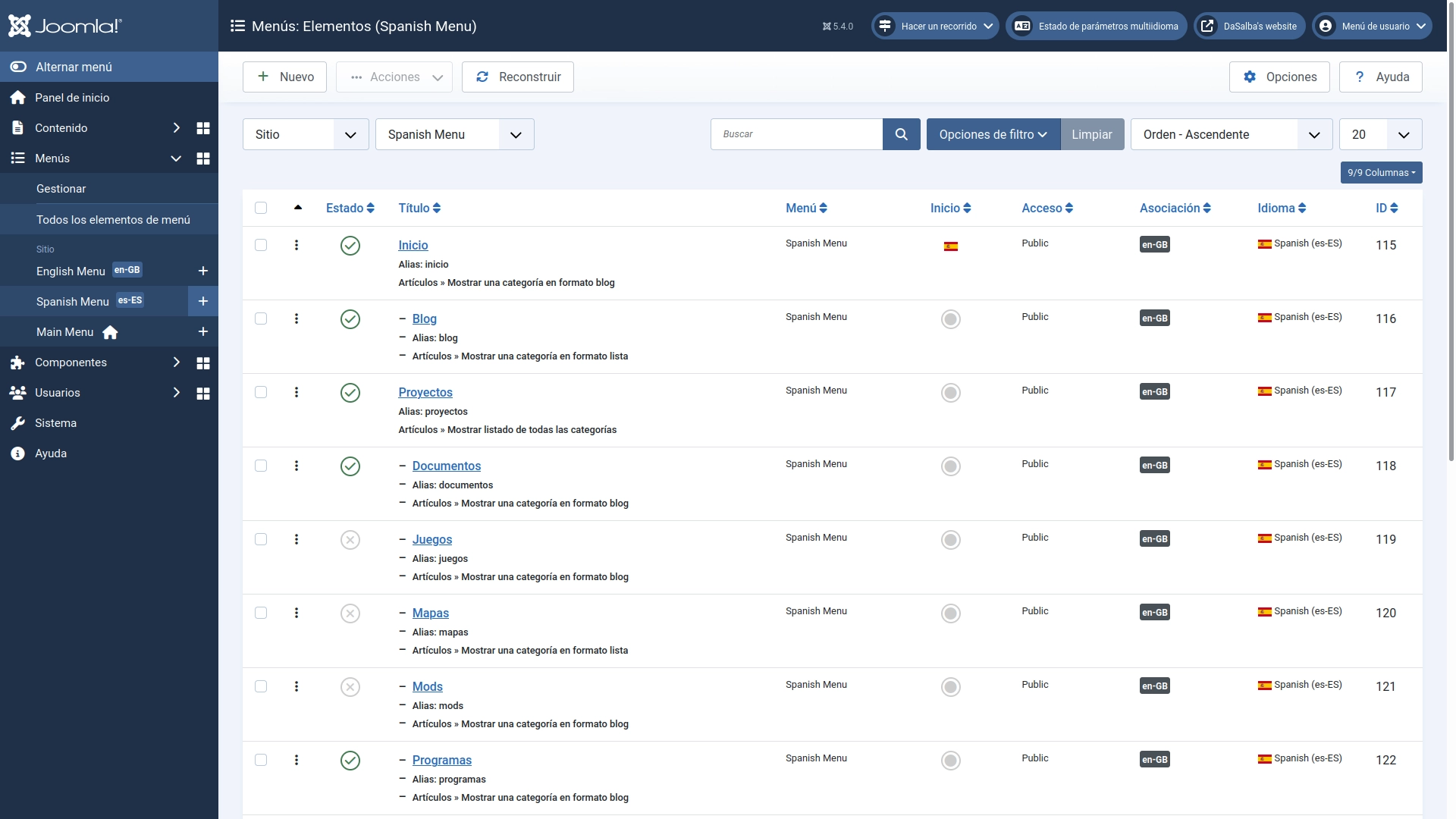 Los menús probablemente sean tu mayor causa de dolor hasta que le cojas el truco.