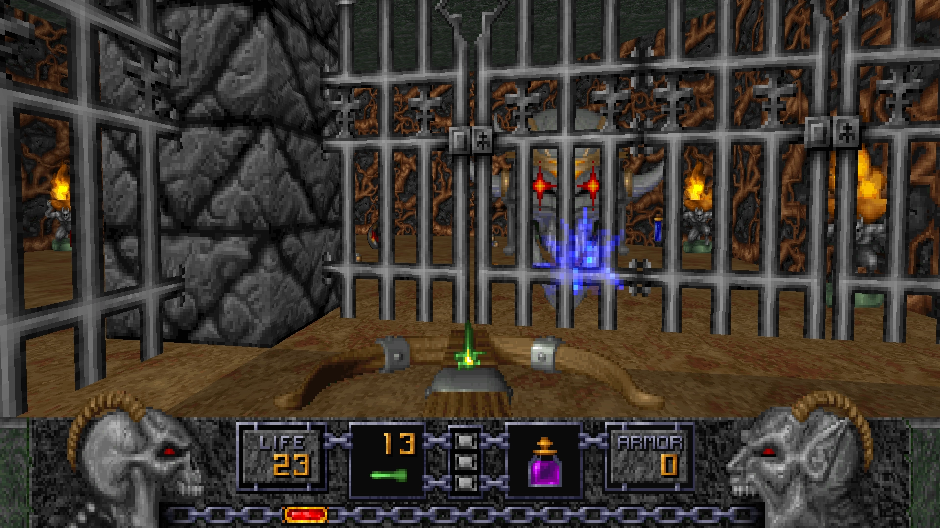 As usual, several areas of the level will be initially inaccessible until you find a key or take a detour.