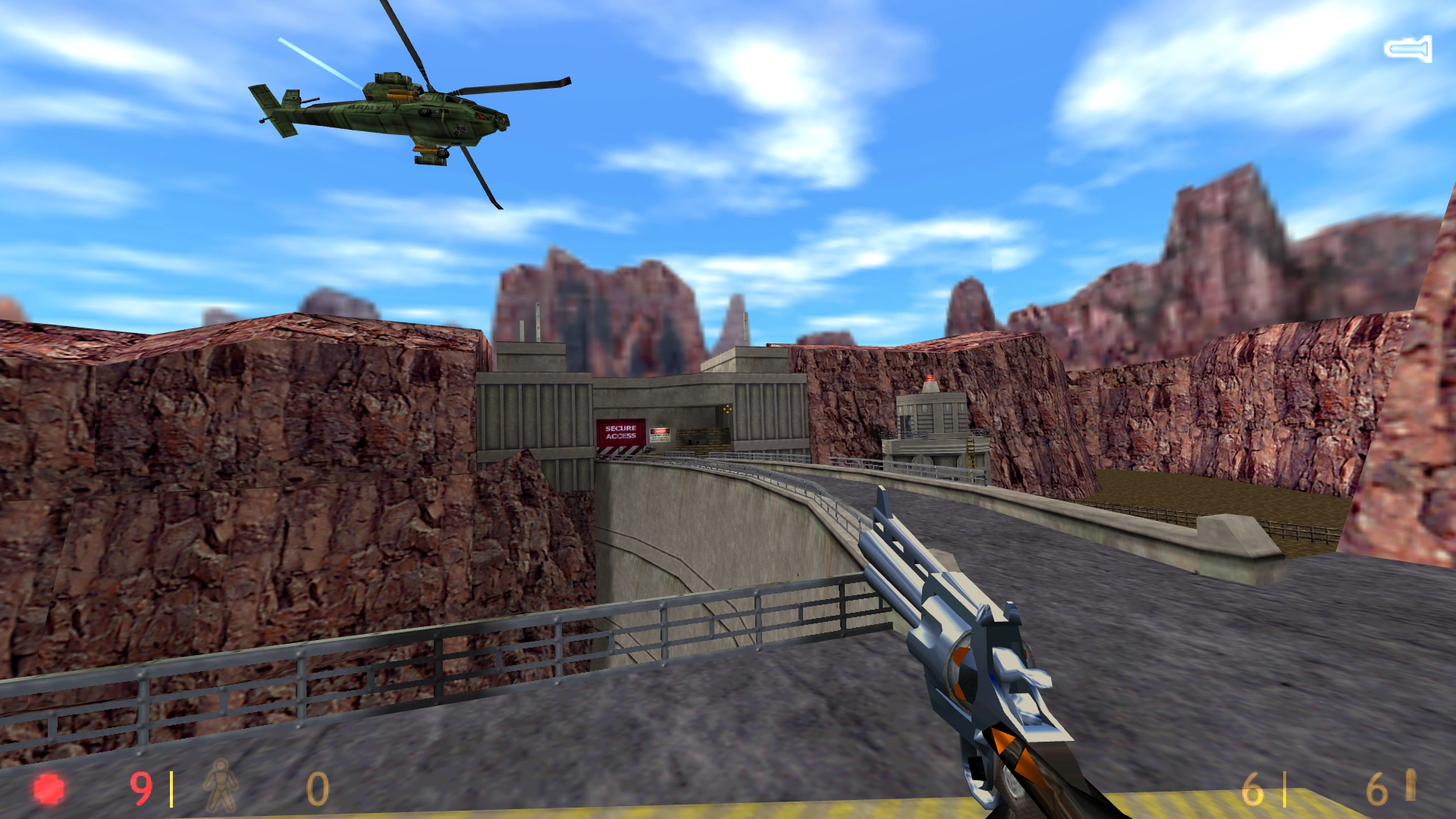 The GoldSrc engine dares even to render a few outdoor scenes, with pretty decent results.