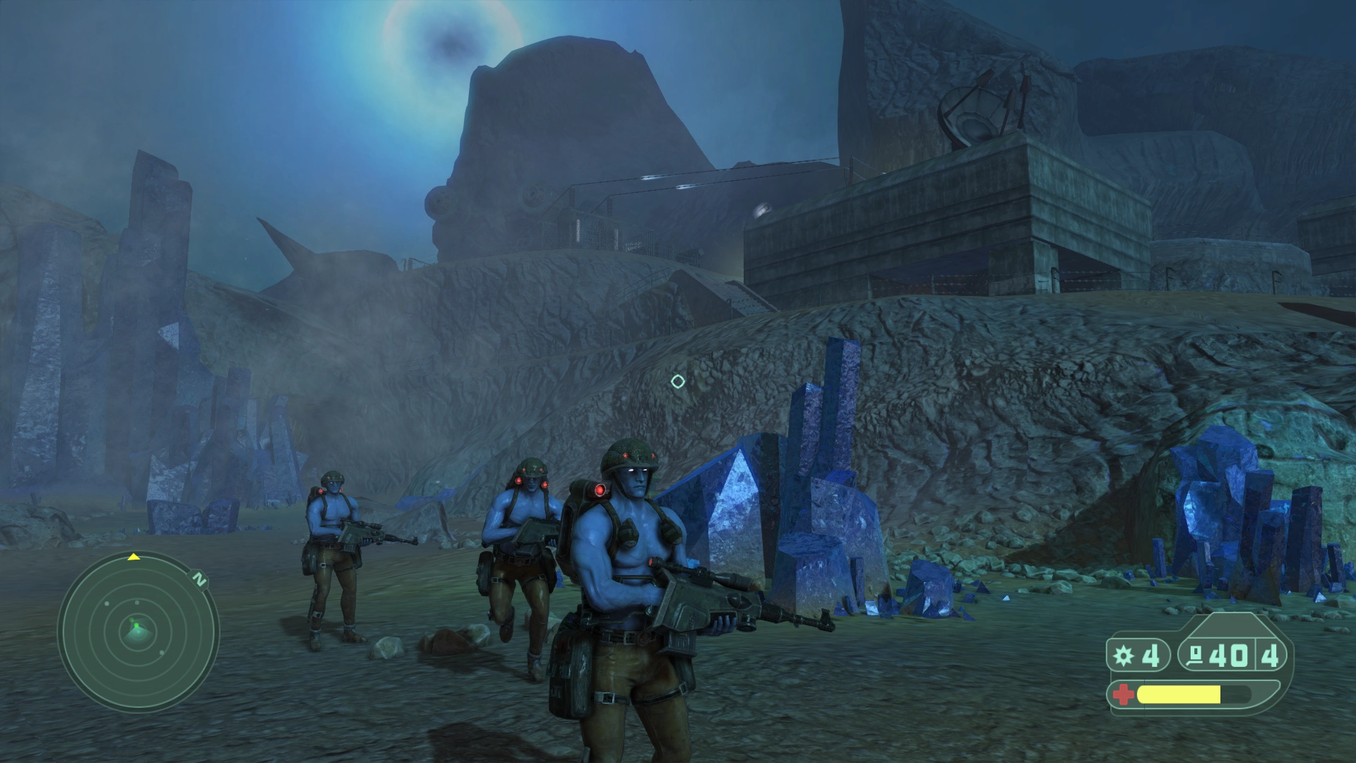 There are a few eye candy sights, but most of the environments are drab and dark. Kind of like my webpage.