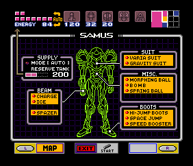 The equipment screen shows everything you've procured, and allows to deactivate items. You'll rarely do this though. The equipment screen shows everything you've procured, and allows to deactivate items. You'll rarely do this though.
