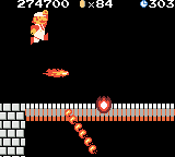 El último nivel de cada mundo termina con una pelea contra Bowser. Debes esquivar sus ataques y matarlo con bolas de fuego, o bien cortar el puente bajo sus pies.
