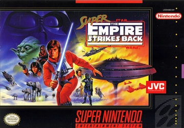 Frontal de la caja del Super Star Wars: The Empire Strikes Back