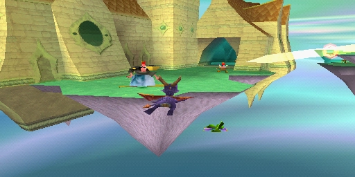 Moving Spyro around feels easy and fluid. Gliding is perhaps the most rewarding maneuver. Moving Spyro around feels easy and fluid. Gliding is perhaps the most rewarding maneuver.