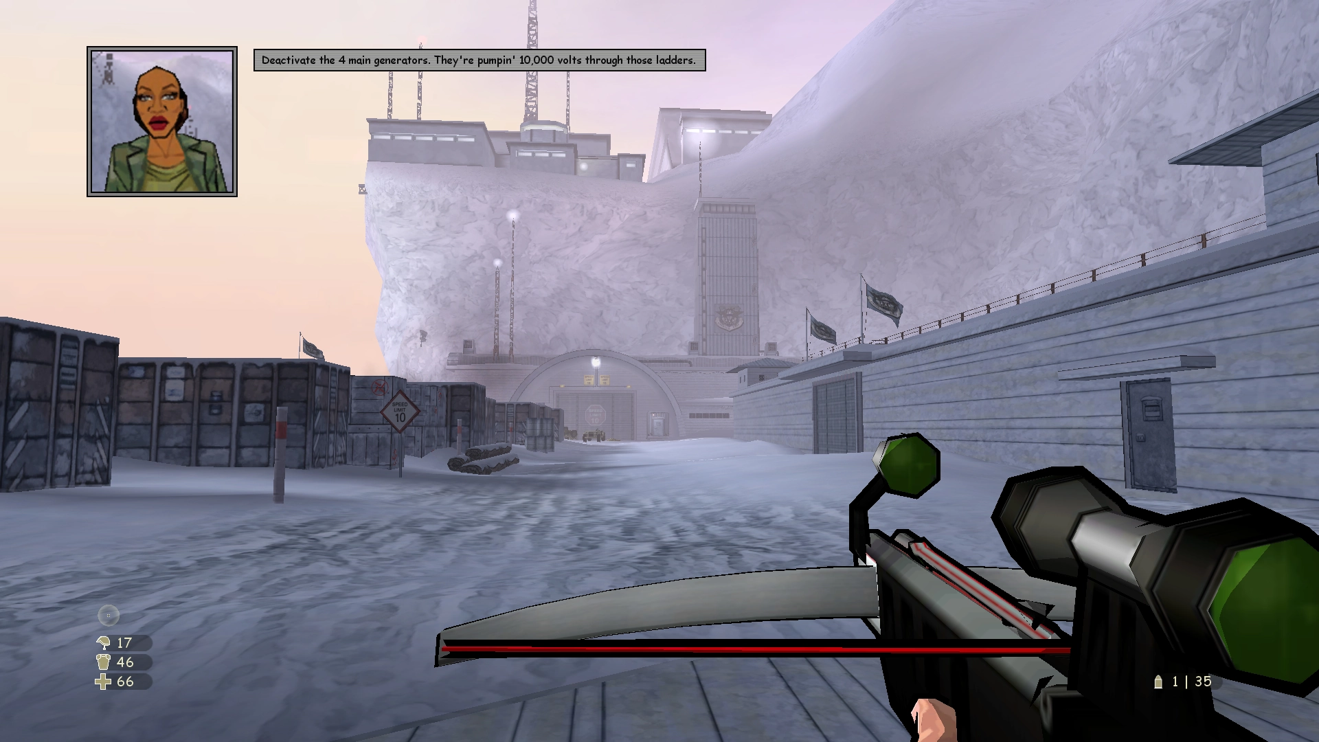 The game is mostly linear, though a few areas allow you to roam a little.