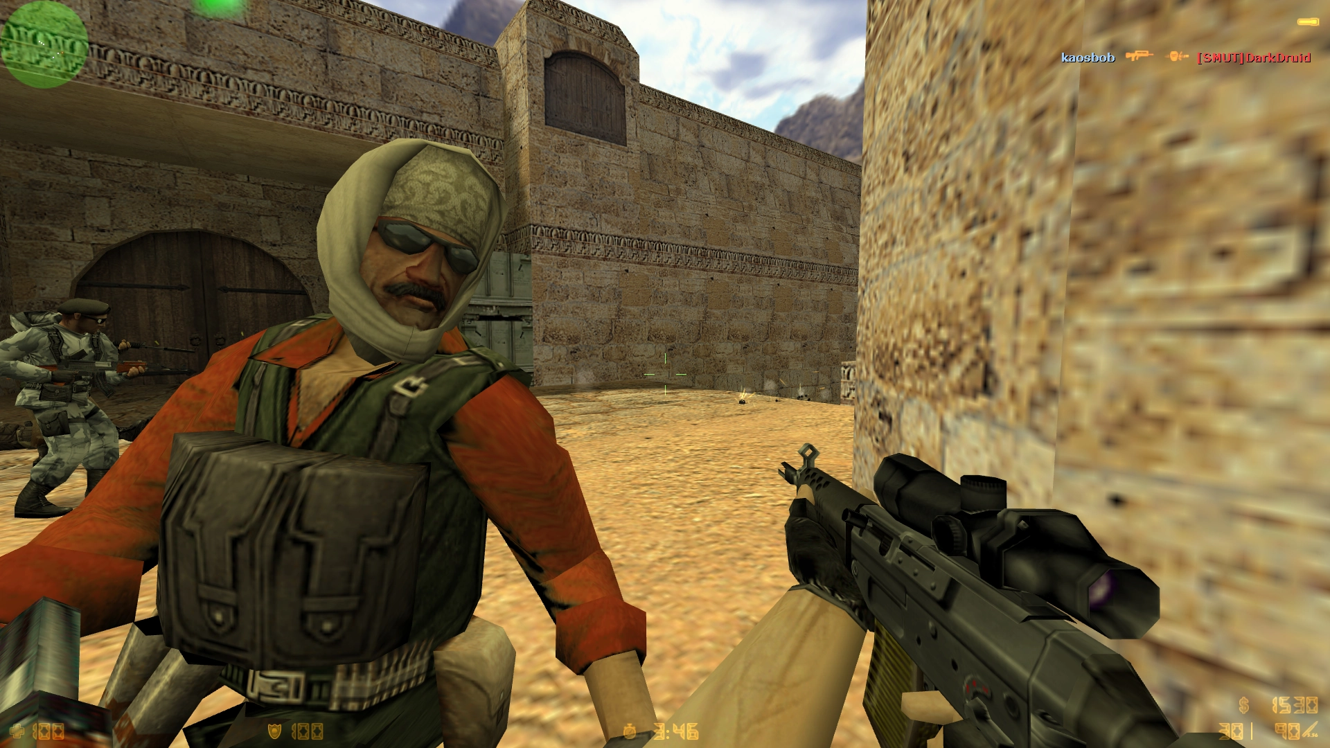The character and weapon models have been updated a few times over the years, but the strength of this mod lies on the engine code.