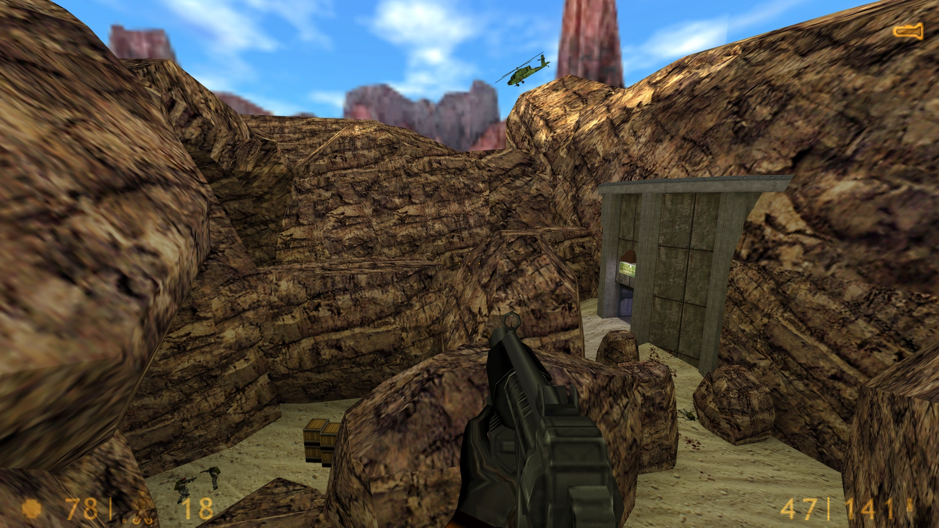 Some maps have large outdoor areas. Some maps have large outdoor areas.