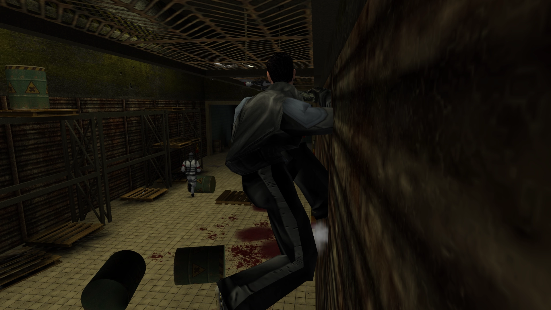 The player character can run on walls too, with some refinements. The player character can run on walls too, with some refinements.