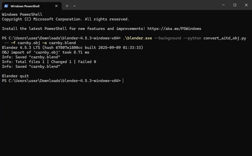 The script will work on both Linux and Windows. Naming the output file is optional.