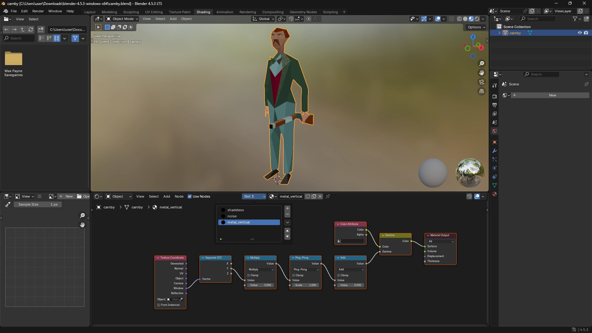 Not all AITD models have all material types. Check the slots to see which ones are in use.